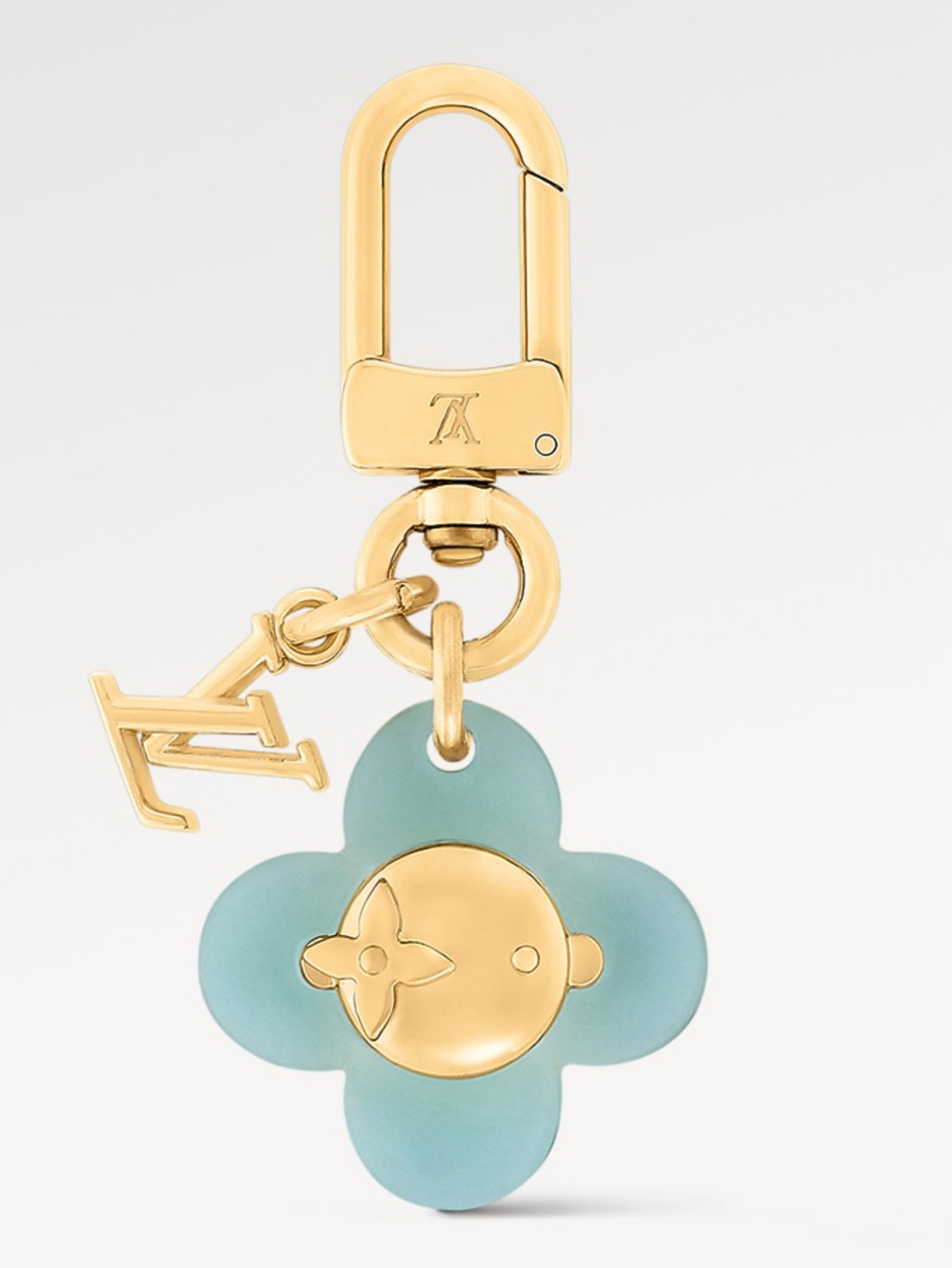 LOUIS VUITTON BAG CHARM VIVIENNE MICRO BAG CHARM SKY BLUE NEW IN BOX